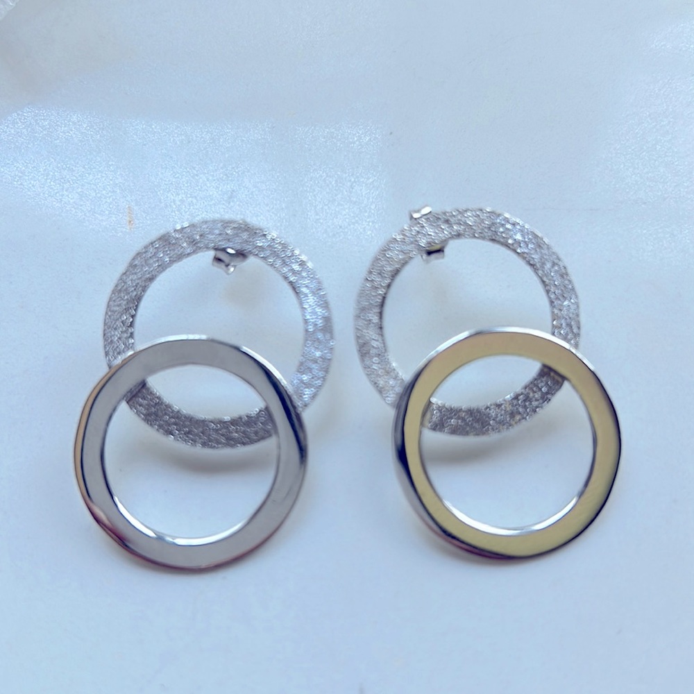 Sterling Silver Statement Earrings. - image 1